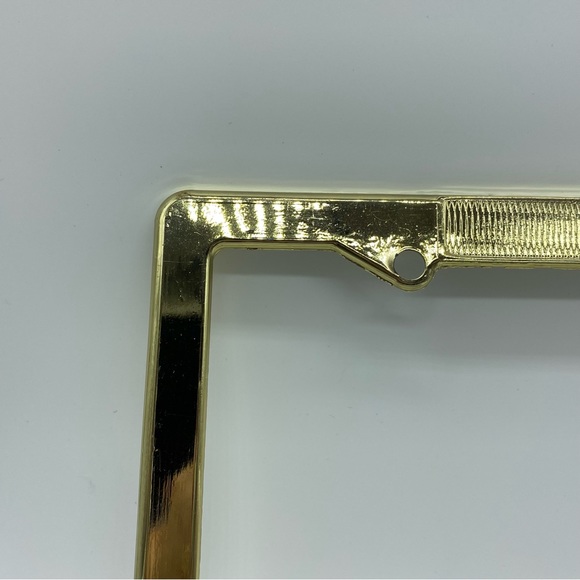 The Tilton School License Plate Frame New Hampshire Metal Gold Tone New Prep - Picture 6 of 12